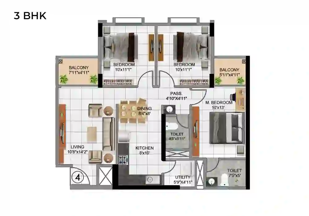 3 BHK